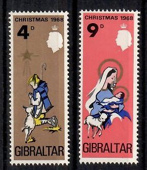 Znaczek Gibraltar 1968