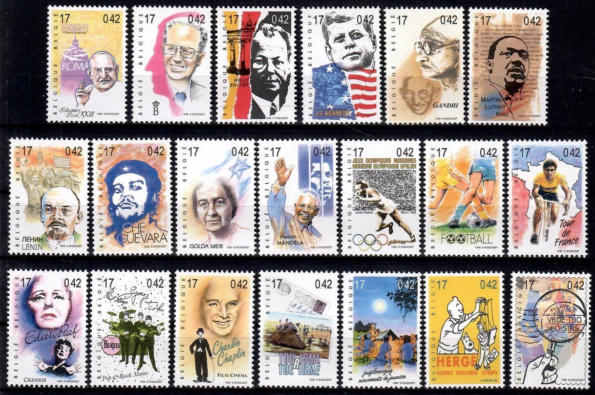 Znaczek Belgia 1999