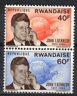 Znaczek Rwanda 1965 Mi 135-136 Czyste **