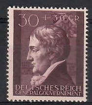 Znaczek Generalne Gubernatorstwo / GG 1942 Mi 98 Fi 98 Czyste **