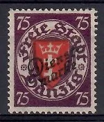 Znaczek  Wolne Miasto Gdańsk 1924 Mi die 51 Czyste **