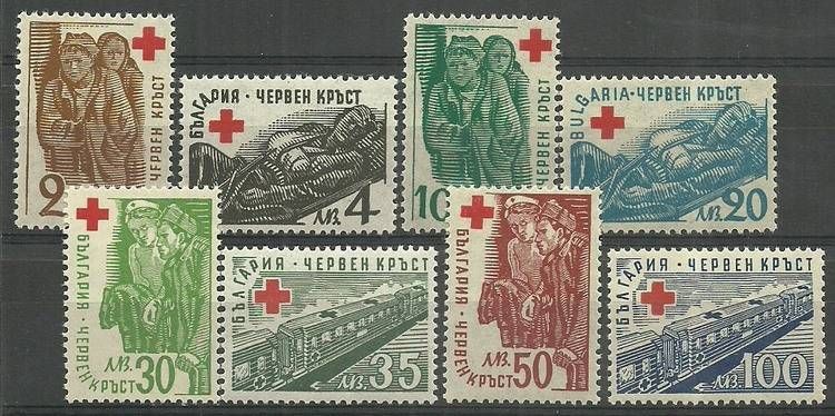 Znaczek Bułgaria 1947 Mi 582-589 Czyste **