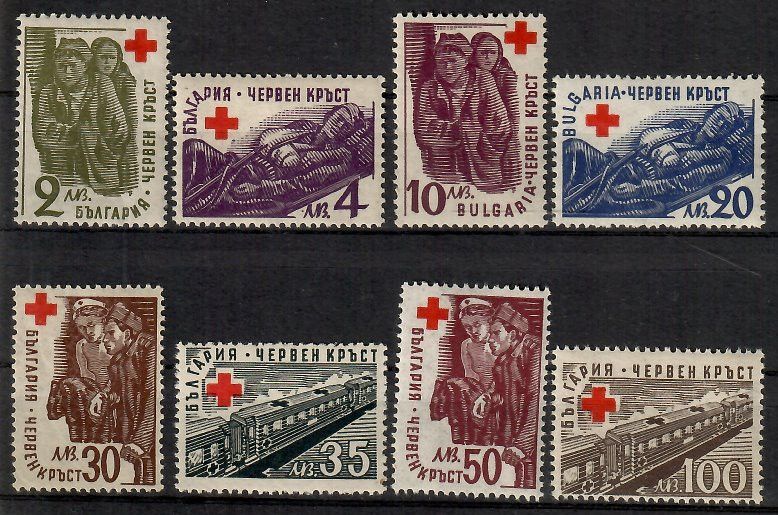 Znaczek Bułgaria 1946 Mi 516-523 Czyste **