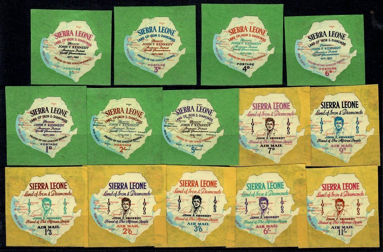 Znaczek Sierra Leone 1964 Mi 251-264 Czyste **