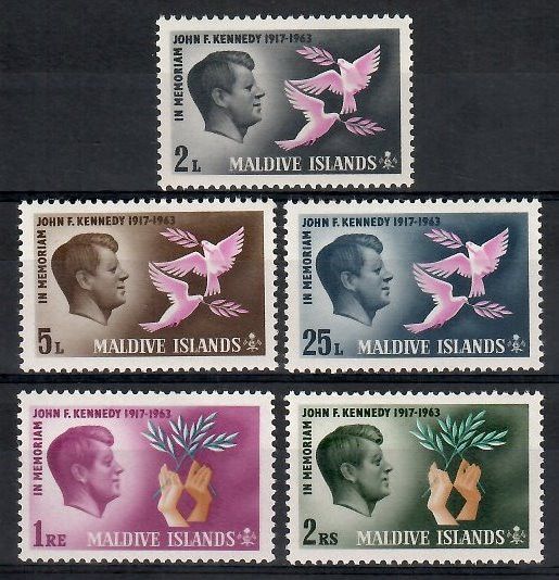 Znaczek Malediwy 1965 Mi 159-163 Czyste **