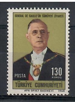 Znaczek Turcja 1968 Mi 2107 Czyste **