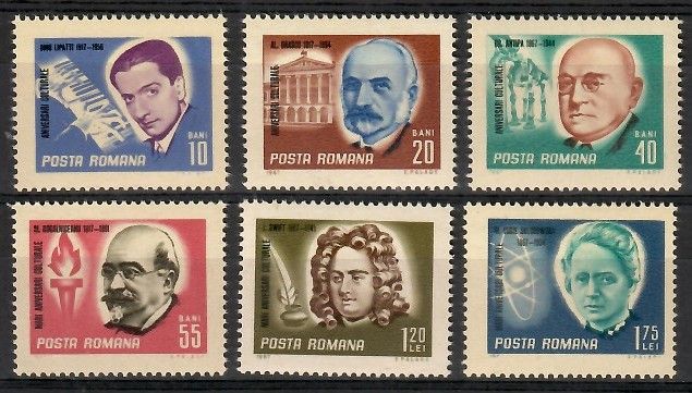Znaczek Rumunia 1967 Mi 2607-2612 Czyste **