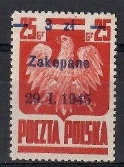 Znaczek Polska 1945