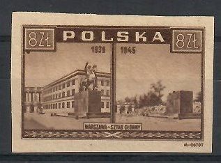Znaczek Polska 1945