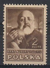 Znaczek Polska 1947 Mi 456 Fi 421B Bez kleju ( * )