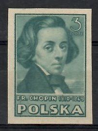 Znaczek Polska 1947 Mi 457B Fi 422A Bez kleju ( * )