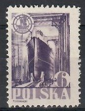 Znaczek Polska 1948 Mi 490 Fi 459 Bez kleju ( * )