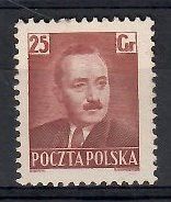 Znaczek Polska 1950 Mi 674 Fi 536 Bez kleju ( * )