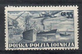 Znaczek Polska 1952 Mi 728 Fi 590 Bez kleju ( * )