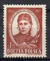 Znaczek Polska 1952