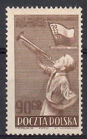 Znaczek Polska 1952