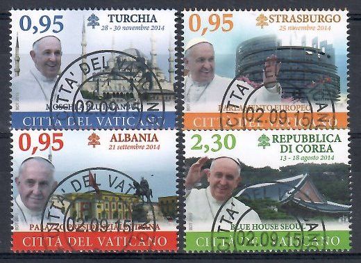 Znaczek Watykan 2015 Mi abo 1840-1843 Stemplowane