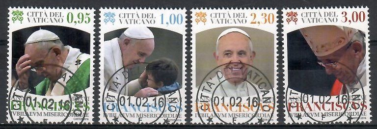 Watykan 2016 Mi abo 1859-1862 Stemplowane