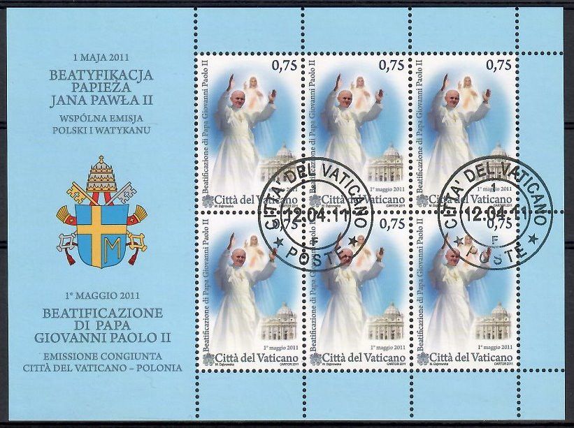 Znaczek Watykan 2011 Mi abo ark 1699 Stemplowane