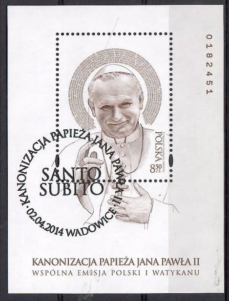 Znaczek Watykan 2014