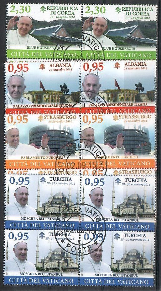 Znaczek Watykan 2015 Mi abo 1840-1843 Stemplowane