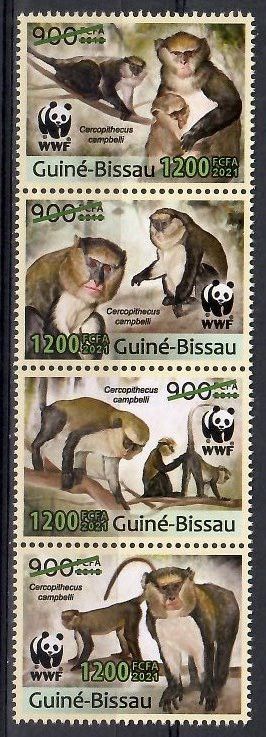 Gwinea Bissau 2021 Mi 11991-11994 Czyste **