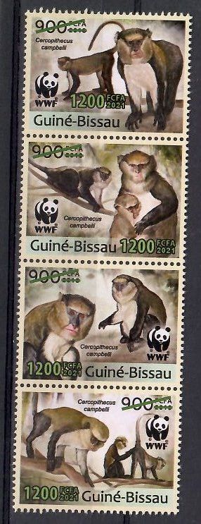 Znaczek Gwinea Bissau 2021 Mi 11991-11994 Czyste **