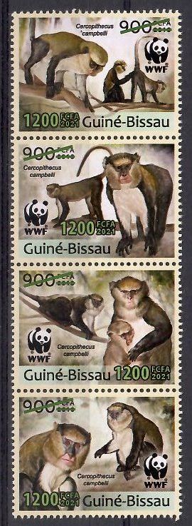 Znaczek Gwinea Bissau 2021 Mi 11991-11994 Czyste **
