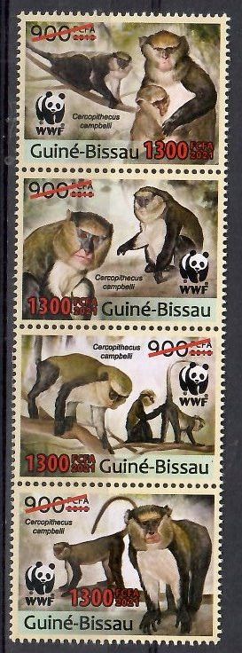 Znaczek Gwinea Bissau 2021 Mi 11995-11998 Czyste **