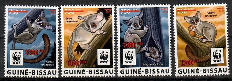 Gwinea Bissau 2021 Mi 12011-12014 Czyste **