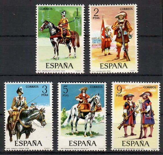 Znaczek Hiszpania 1974 Mi 2062-2066 Czyste **