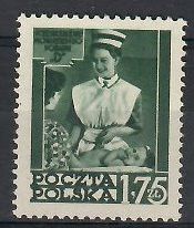 Znaczek Polska 1953 Mi 817A Fi 679 Bez kleju ( * )