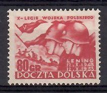 Znaczek Polska 1953 Mi 819A Fi 681 Bez kleju ( * )