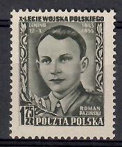 Znaczek Polska 1953 Mi 820 Fi 682 Bez kleju ( * )