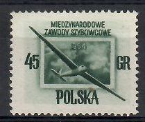 Znaczek Polska 1954 Mi 851A Fi 712 Bez kleju ( * )