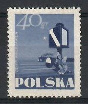 Znaczek Polska 1954