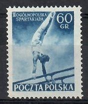 Znaczek Polska 1954