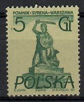 Znaczek Polska 1955 Mi 907 Fi 761 Bez kleju ( * )