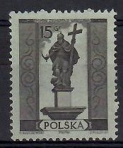 Znaczek Polska 1955 Mi 909 Fi 763 Bez kleju ( * )