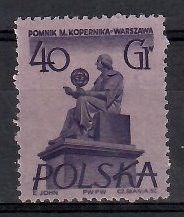 Znaczek Polska 1955 Mi 911 Fi 765 Bez kleju ( * )