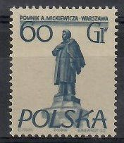 Znaczek Polska 1955 Mi 913 Fi 767 Bez kleju ( * )