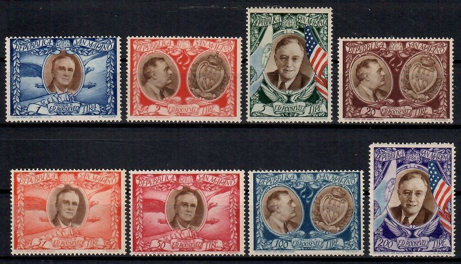 Znaczek San Marino 1947 Mi 362-369 Czyste **