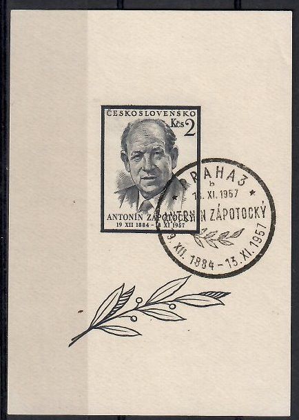 Znaczek Czechosłowacja 1957