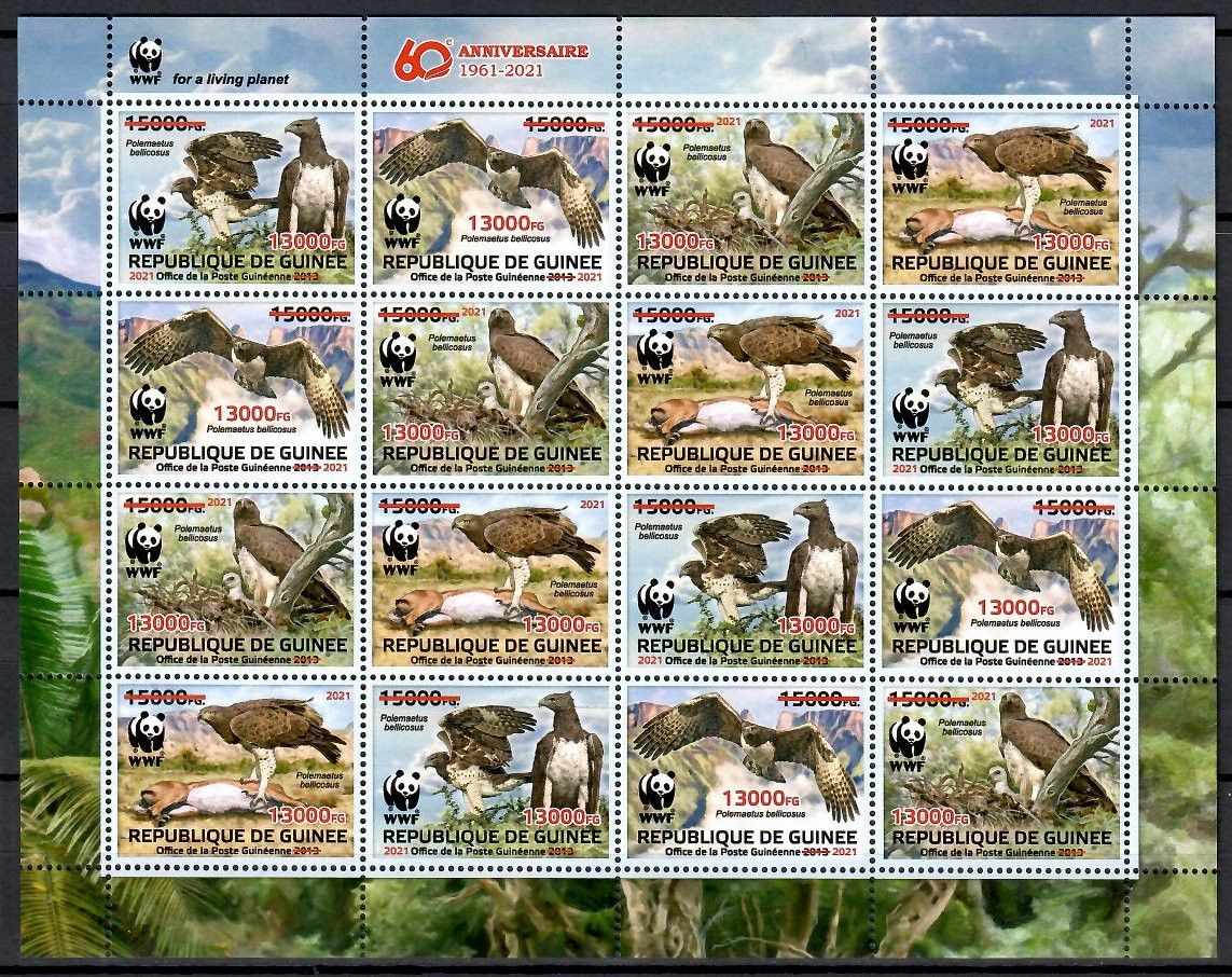 Gwinea 2021 Mi ark 15602-15605 Czyste **