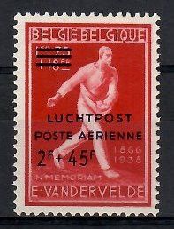 Znaczek Belgia 1947
