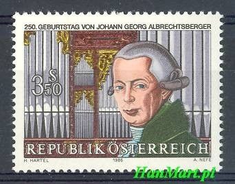Znaczek Austria 1986 Mi 1839 Czyste **