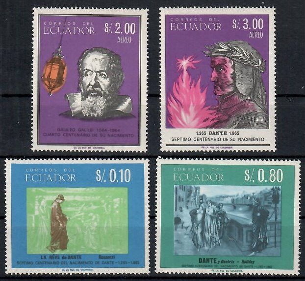 Znaczek Ekwador 1966 Mi 1220-1223 Czyste **
