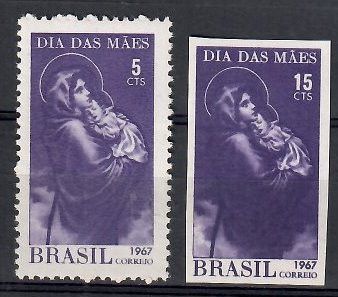 Znaczek Brazylia 1967 Mi 1135+1136 Czyste **