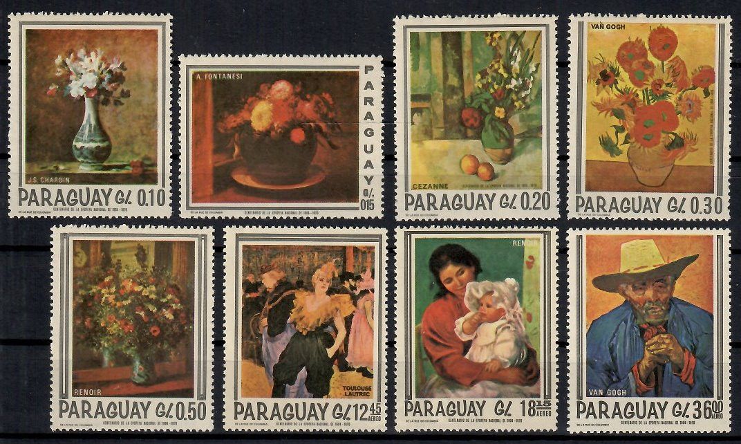 Znaczek Paragwaj 1967 Mi 1729-1736 Czyste **
