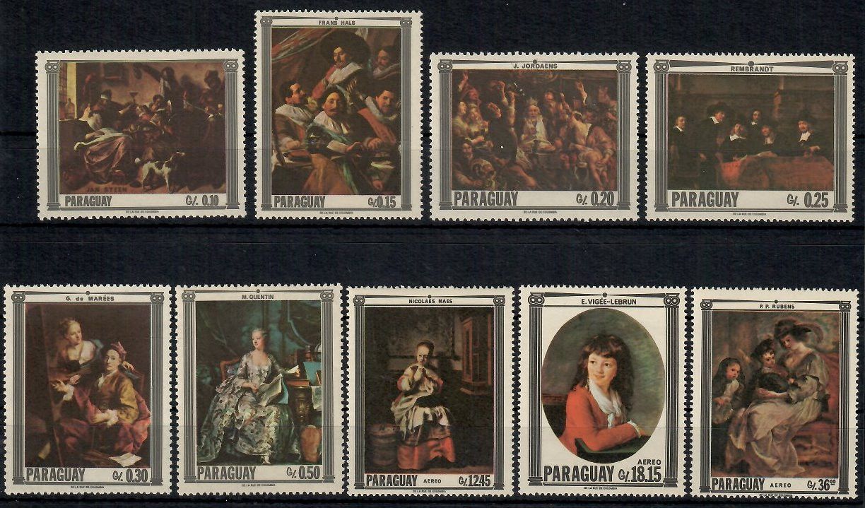 Znaczek Paragwaj 1967 Mi 1747-1755 Czyste **